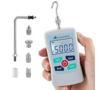 Mxmoonfree 500N Digital Force Gauge Push Pull Gauge Portable Force Meter with Units N/LB/Kg/Oz, Storage Case, Auto Backlit LCD, Auto Power-Off for Teaching School Lab Mechanical Physics (ZMF-500N)
