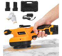 Mxmoonfree Tile Vibration Tool with Suction Cup Ultra-Lightweight with 2Pcs Battery, Storage Case, 12,000 RPM Adjustable Vibration, Portable Tile Tools Leveling Machine for DIY & Pro Installation