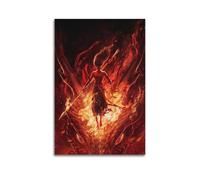 MXNGVU Poster of Nezha The Devil Child Nao Sea Movie Poster Decorative Painting Canvas Wall Posters And Art Picture Print Modern Family Bedroom Decor Posters 16x24inch(40x60cm)