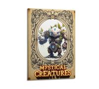 MXNGVU Stone Golem Creature Poster Poster Decorative Painting Canvas Wall Posters And Art Picture Print Modern Family Bedroom Decor Posters 08x12inch(20x30cm)