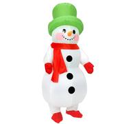 MXoSUM Inflatable Christmas Costume, Santa Claus, Snowman, Gingerbread Man, White
