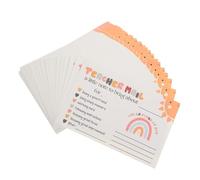 MXP 50pcs Motivational Incentive Cards Rainbow Notes Teacher Mail Card for Classroom Behavior Positive Postcards for Parents Communication