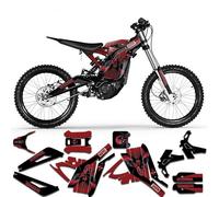 MXP Graphics Custom Decal Kit for Sur-Ron Light Bee X Light Bee S Off-road Motorcycle Dirt Bike (RED, Light Bee X (FASTACE With Shock absorption))