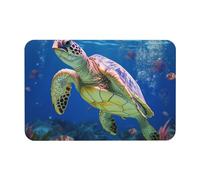 MXPELGHMAD Door Mat Absorbent Non-Slip Bath Mat for Bathroom Rug Gray sea turtle Doormat Front Door Mat Bath Rug Outdoor Indoor Area Rugs Entrance Doormat for Entryway Bedroom Floor Bathtub