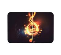 MXPELGHMAD Door Mat Absorbent Non-Slip Bath Mat for Bathroom Rug Music Note Doormat Front Door Mat Bath Rug Outdoor Indoor Area Rugs Entrance Doormat for Entryway Bedroom Floor Bathtub