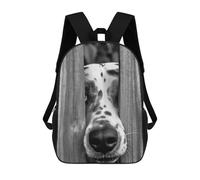 MXPELGHMAD Laptop Backpack for Women Men Carry-on Backpack Dog Looking Through The Fence Daypack Lightweight Travel Shoulder Bags