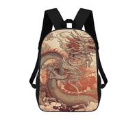 MXPELGHMAD Laptop Backpack for Women Men Carry-on Backpack Dragon Design Pattern Daypack Lightweight Travel Shoulder Bags