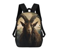 MXPELGHMAD Laptop Backpack for Women Men Carry-on Backpack Goat Looking Into Camera Daypack Lightweight Travel Shoulder Bags