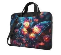 MXPELGHMAD Laptop Bag 13 inch Computer Carrying Bag Protective Case Butterfly in the Milky Way Laptop Sleeve Case Briefcase Handbag