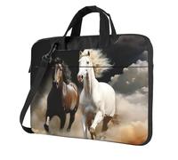 MXPELGHMAD Laptop Bag 13 inch Computer Carrying Bag Protective Case Horse passing through the clouds Laptop Sleeve Case Briefcase Handbag