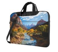 MXPELGHMAD Laptop Bag 14 inch Computer Carrying Bag Protective Case Zion national park Laptop Sleeve Case Briefcase Handbag