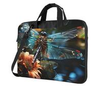 MXPELGHMAD Laptop Bag 15.6 inch Computer Carrying Bag Protective Case Dragonfly flying on the pond Laptop Sleeve Case Briefcase Handbag