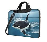 MXPELGHMAD Laptop Bag 15.6 inch Computer Carrying Bag Protective Case Orca Killer Whale Laptop Sleeve Case Briefcase Handbag