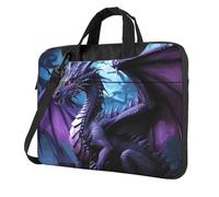 MXPELGHMAD Laptop Bag 15.6 inch Computer Carrying Bag Protective Case Purple Dragon Purple Moon Laptop Sleeve Case Briefcase Handbag