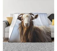 MXPELGHMAD Throw Blanket for Couch Cozy Warm Fuzzy Plush Thick Soft Blankets Animal Goat Blanket All Seasons Lightweight Flannel Fleece Throw Blankets for Bed Sofa Bedroom Living Room 80"x60"