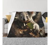 MXPELGHMAD Throw Blanket for Couch Cozy Warm Fuzzy Plush Thick Soft Blankets Koala on the Tree Blanket All Seasons Lightweight Flannel Fleece Throw Blankets for Bed Sofa Bedroom Living Room 40"x30"