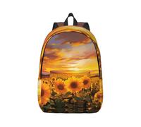 MXPELGHMAD Travel Backpack Carry-on Daypack Beautiful Sunflower Field Sunset Laptop Backpack Lightweight Shoulder Bags for Women Men