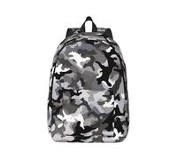 MXPELGHMAD Travel Backpack Carry-on Daypack Black Grey White Camo Laptop Backpack Lightweight Shoulder Bags for Women Men