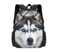 MXPELGHMAD Travel Backpack Carry-on Daypack Blue eyed husky Laptop Backpack Lightweight Shoulder Bags for Women Men