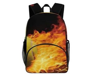 MXPELGHMAD Travel Backpack Carry-on Daypack Burning Tennis Pictures Laptop Backpack Lightweight Shoulder Bags for Women Men