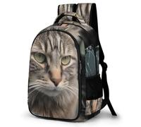 MXPELGHMAD Travel Backpack Carry-on Daypack Cat Smashes Glass in Car Laptop Backpack Lightweight Shoulder Bags for Women Men
