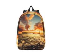 MXPELGHMAD Travel Backpack Carry-on Daypack Cloudy Sunset Sky Laptop Backpack Lightweight Shoulder Bags for Women Men