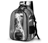 MXPELGHMAD Travel Backpack Carry-on Daypack Dog Looking Through The Fence Laptop Backpack Lightweight Shoulder Bags for Women Men