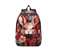 MXPELGHMAD Travel Backpack Carry-on Daypack Easter Bunny Laptop Backpack Lightweight Shoulder Bags for Women Men