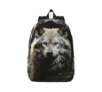 MXPELGHMAD Travel Backpack Carry-on Daypack Lone Wolf Laptop Backpack Lightweight Shoulder Bags for Women Men