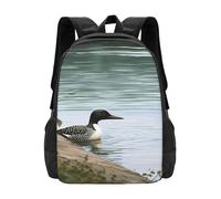 MXPELGHMAD Travel Backpack Carry-on Daypack Loon Nature Birds Laptop Backpack Lightweight Shoulder Bags for Women Men