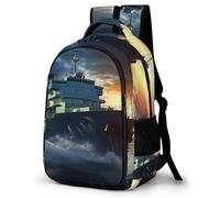 MXPELGHMAD Travel Backpack Carry-on Daypack Ocean Ferry Boat Laptop Backpack Lightweight Shoulder Bags for Women Men