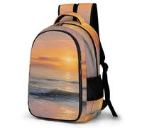 MXPELGHMAD Travel Backpack Carry-on Daypack Sunset Beach Laptop Backpack Lightweight Shoulder Bags for Women Men