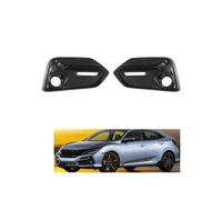 MXPKGSKP Right + Left Front Bumper Fog Light Cover Trim Fog Light Grill Frame Compatible for Honda Civic 2017-2021