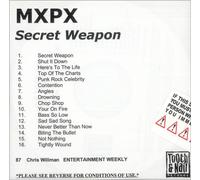 MXPX Secret Weapon US Promo CD-R acetate CDR ACETATE Tooth & Nail Records 2008