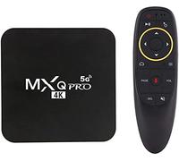 MXQ Pro 5G with Air Mouse & Voice Control 2023 Upgraded Android 12.1 Version Ram 2GB ROM 16GB TV Box H.265 HD 3D Dual WiFi 2.4G/5.8G Quad Core Android Smart TV Box
