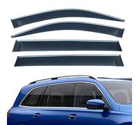 MXQCLSA 4pcs Car Wind Deflectors, for Citroen C3 Aircross 2018 to 2024 Auto Deflector Windproof Rain Shield Accessories Car Side Door Window Stick-On Deflectors