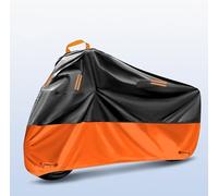 MXQCLSA Waterproof Motorcycle Cover, for Harley Davidson V-Rod 2002-2020 190T Thickned Oxford Fabric UV Rain Dust Protective Cover with Lock-holes and Storage Bag,XXL(length of about 2-2.2m)