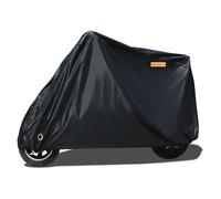 MXQCLSA Waterproof Motorcycle Cover, for Honda Silver Wing 600 2001-2018 190T Thickned Oxford Fabric UV Rain Dust Protective Cover with Lock-holes and Storage Bag,L