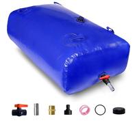 MXQMKL 400L/100gal Water Bladder Storage Containers, Foldable Portable Water Tank Large Capacity Soft Water Bag, Drought Resistance, Fire Prevention, Emergency Water