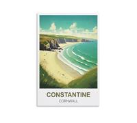 MXQOXAP Constantine Cornwall Vintage Travel Poster 20x30inch(50x75cm) Canvas Wall Art Pictures