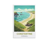 MXQOXAP Constantine Cornwall Vintage Travel Posters 20x30inch(50x75cm) Canvas Wall Art Pictures