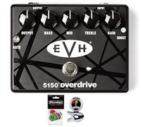 MXR EVH5150 Overdrive Pedal Bundle with Dunlop Variety Pick Pack and Snark Tuner