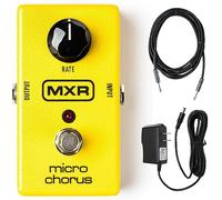 MXR M148 Micro Chorus Guitar Effects Pedal - Bundle with Power Supply and Instrument Cable