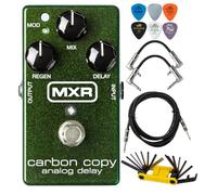 MXR M169 Carbon Copy Analog Delay Electric Guitar Effects Pedal with Tonebird Patch Cable, Picks, Multi-Tool, Instrument Cable Bundle