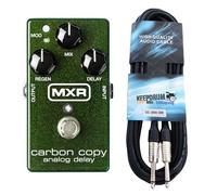 MXR M169 Carbon Copy Analogue Delay Pedal + Keepdrum Guitar Cable
