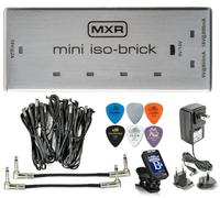MXR M239 Mini Iso-Brick 9v,18v Effects Pedal Power Supply with Tonebird Bundle Including Dunlop ECB004 18-volt Adapter, True Tune Tuner, Patch Cables and Dunlop Picks