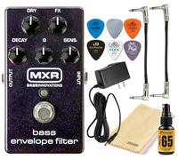 MXR M82 Analog Bass Envelope Filter Effects Pedal True Bypass with Tonebird 9v Power Supply, Patch Cable, Polish, Picks Bundle