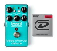 MXR M83 Bass Chorus Deluxe Pedal Bundle with Dunlop Super Bright Bass Strings