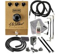 MXR TALKBOX MRT01 Professional Grade TALK BOX Effects Pedal Voicebox for Guitar, Keyboard, Synthesizer, with Tonebird 5-Cable 10'/TR/TRS Patch, Dunlop Plush Cloth/Cleaner Bundle