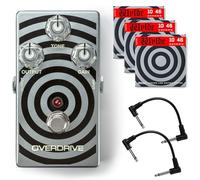 MXR WA44 Wylde Audio Overdrive Pedal - Bundle with 2 Patch Cables and 3 Sets of Dunlop ZWEN1046 Electric Guitar Strings